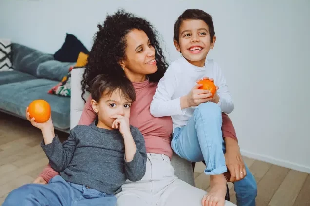 waterproofing for basement, mom and kids hanging out in basement