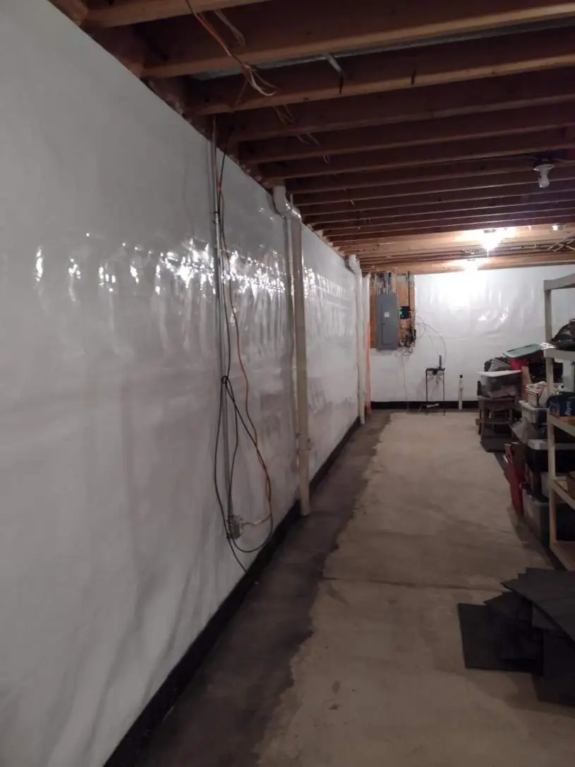 waterproofing for basement, vapor barrier