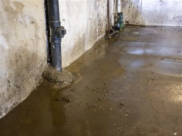 Basement floor leaking water after rain