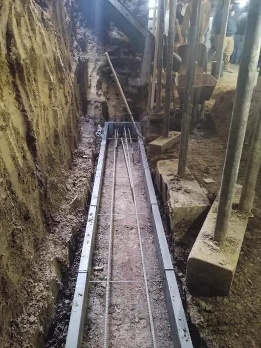 Foundation reconstruction in process by AquaGuard