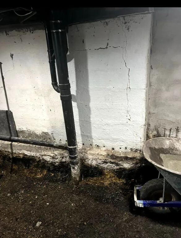 Foundation repair and basement waterproofing to fix foundation cracks