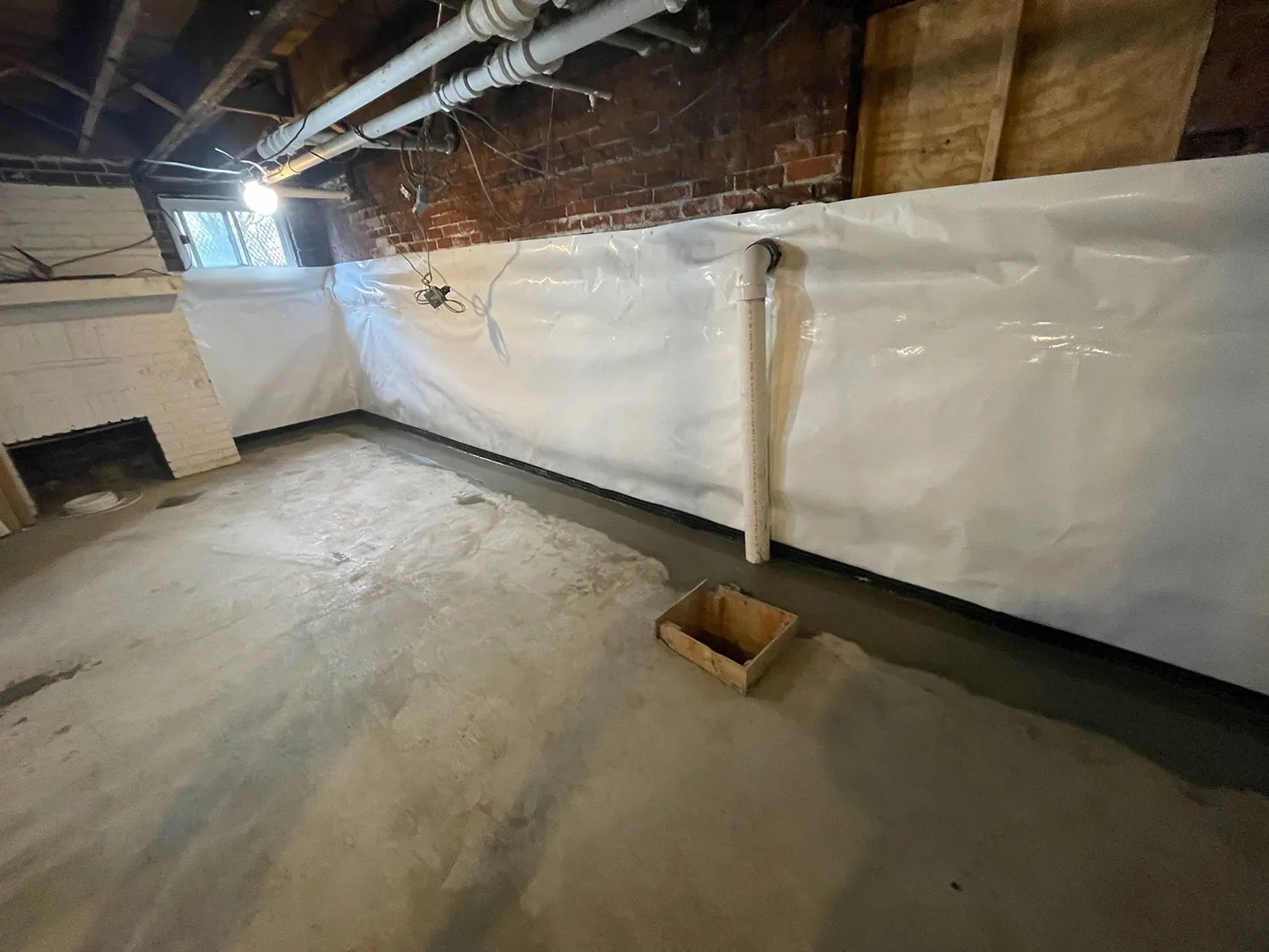Interior waterproofing solutions in basement